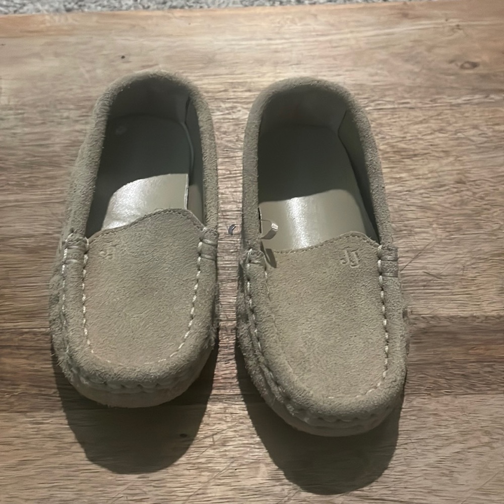 Janie and Jack Suede Driving Shoe Mirage Gray